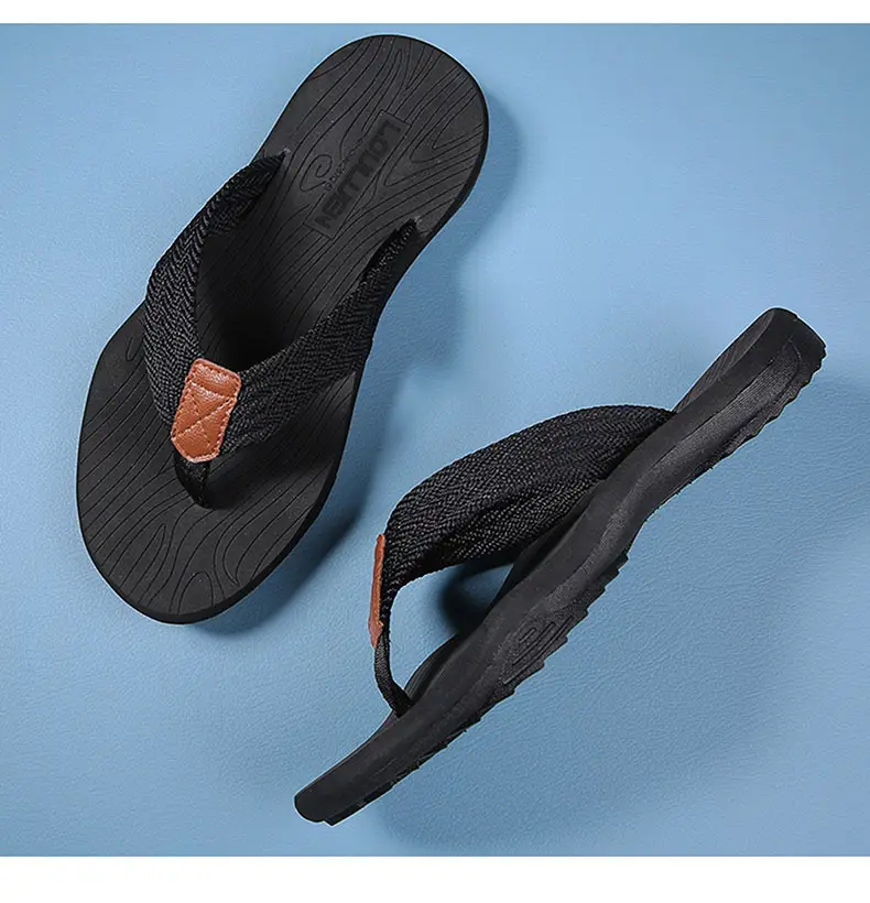 Men's Gray Non-Slip Cross-Body Sandals — feature 30