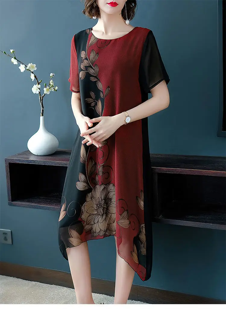 2024 Summer Floral Knee Length Dress for Women — feature 10