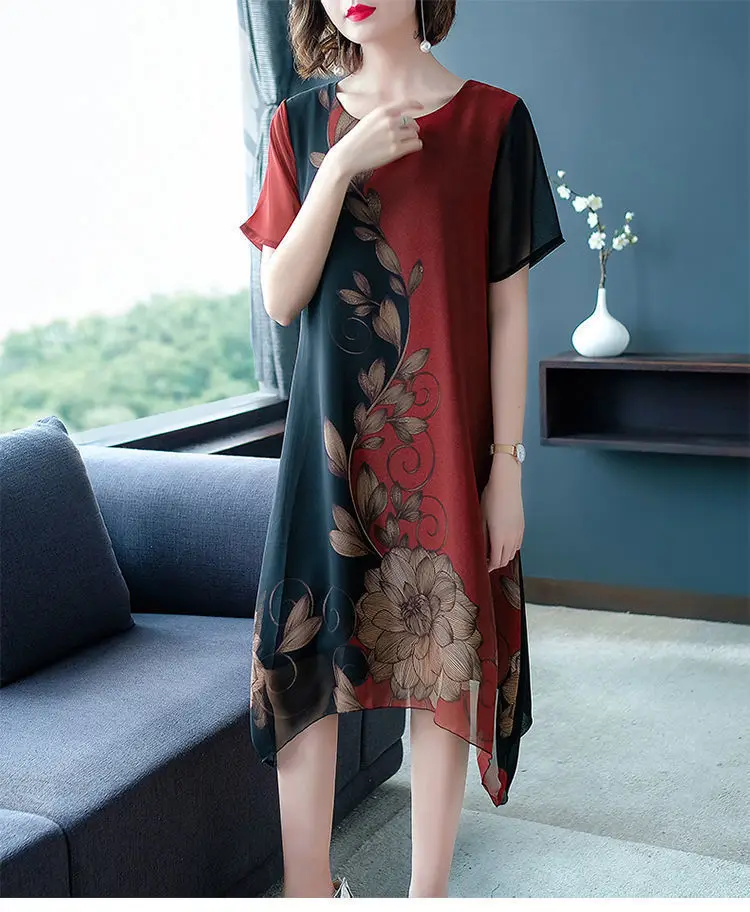 2024 Summer Floral Knee Length Dress for Women — feature 11