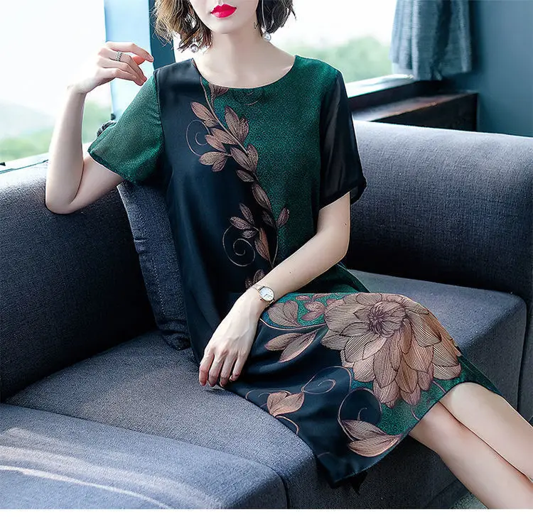 2024 Summer Floral Knee Length Dress for Women — feature 12