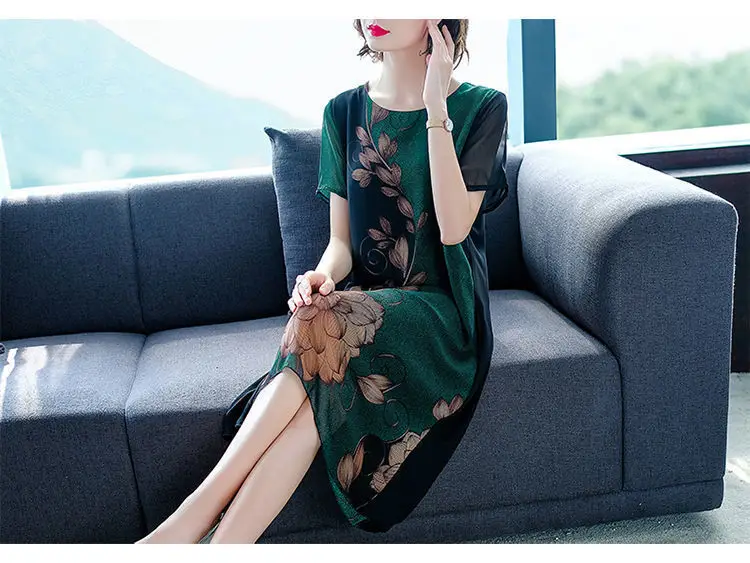 2024 Summer Floral Knee Length Dress for Women — feature 14