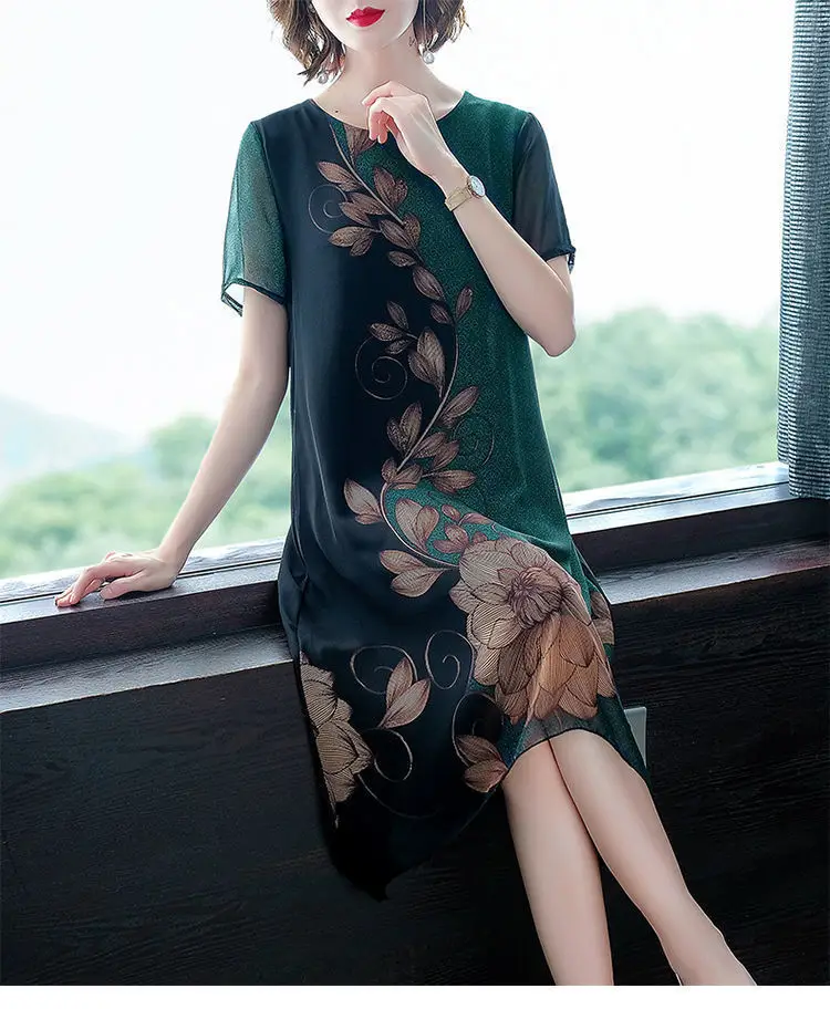 2024 Summer Floral Knee Length Dress for Women — feature 15