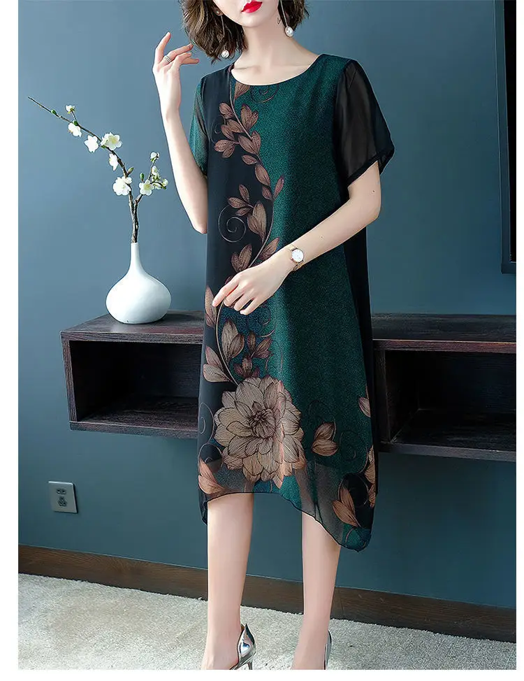 2024 Summer Floral Knee Length Dress for Women — feature 16
