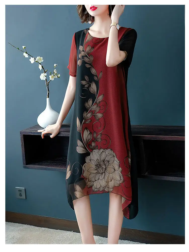 2024 Summer Floral Knee Length Dress for Women — feature 8
