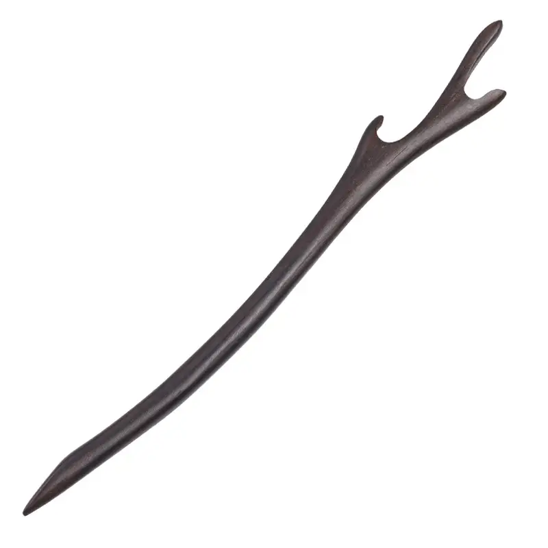 Elongated Hairpin with Dragon Design, 18cm, Matte Finish - Image 109