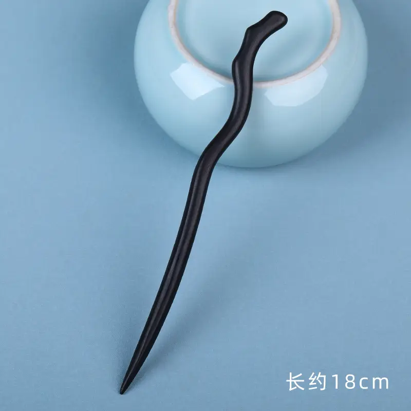 Elongated Hairpin with Dragon Design, 18cm, Matte Finish - Image 10