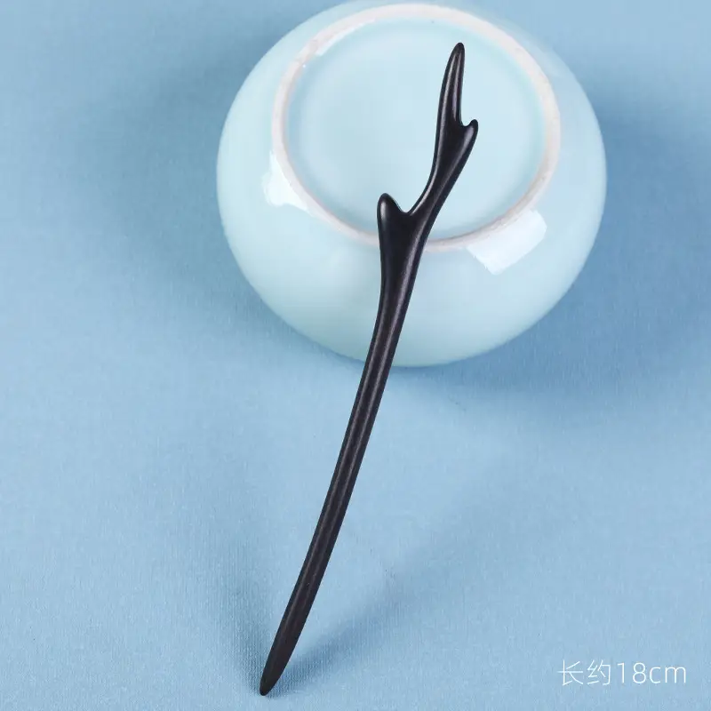 Elongated Hairpin with Dragon Design, 18cm, Matte Finish - Image 15