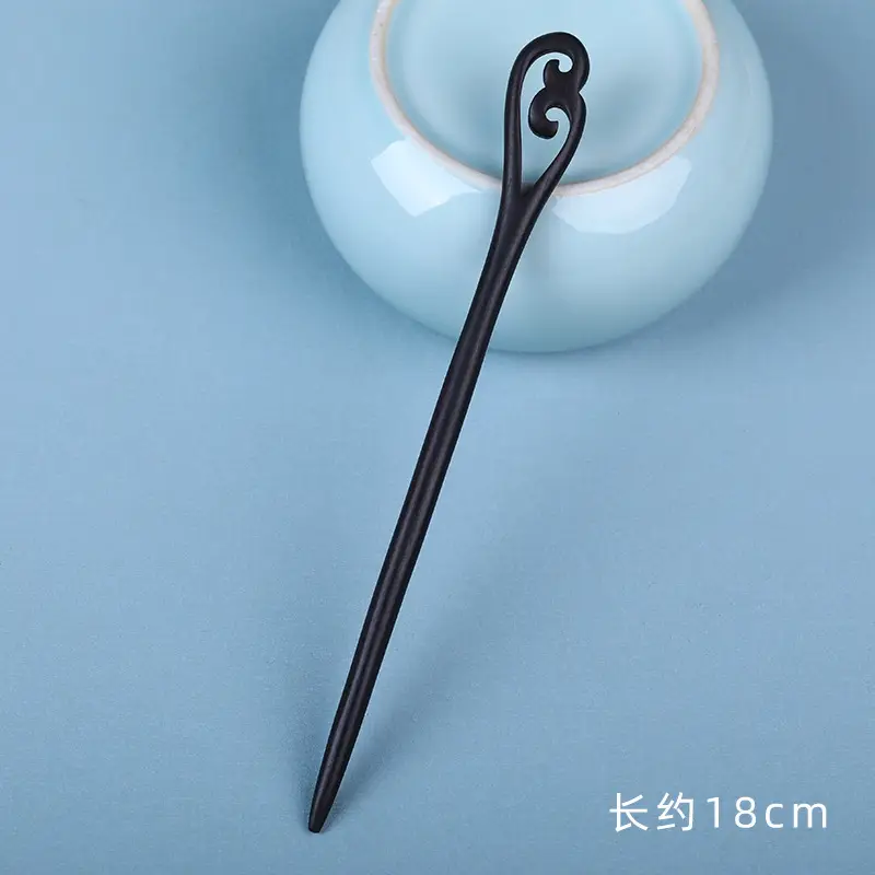 Elongated Hairpin with Dragon Design, 18cm, Matte Finish - Image 19