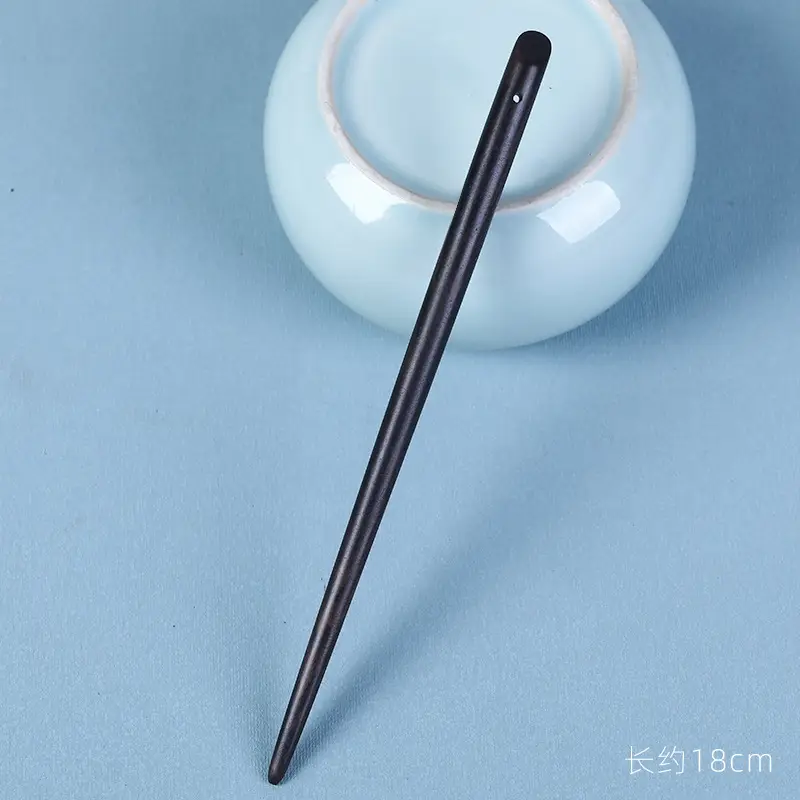 Elongated Hairpin with Dragon Design, 18cm, Matte Finish - Image 2