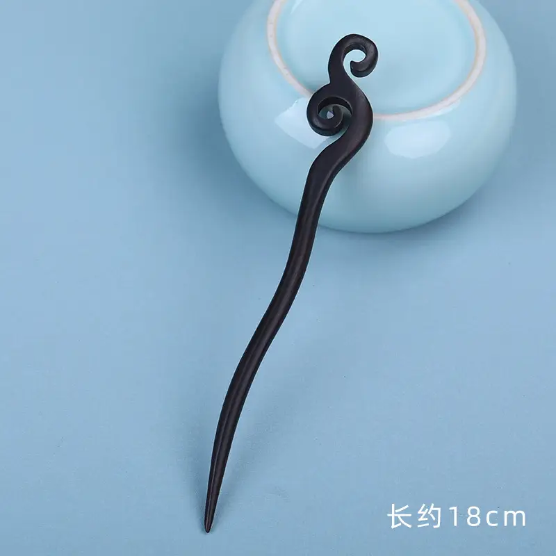 Elongated Hairpin with Dragon Design, 18cm, Matte Finish - Image 20