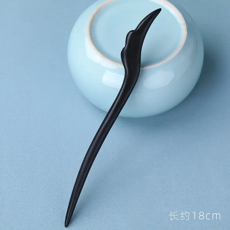 Elongated Hairpin with Dragon Design, 18cm, Matte Finish - Image 29
