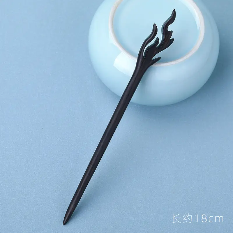 Elongated Hairpin with Dragon Design, 18cm, Matte Finish - Image 31