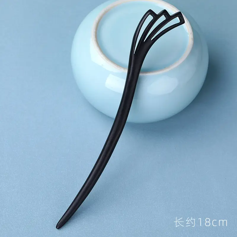 Elongated Hairpin with Dragon Design, 18cm, Matte Finish - Image 38