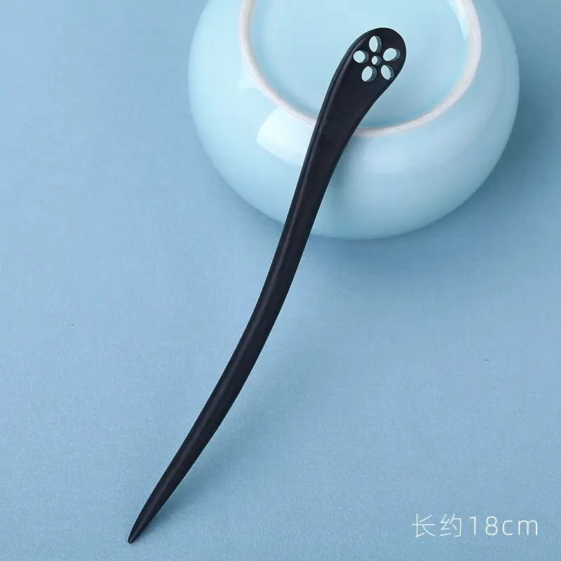 Elongated Hairpin with Dragon Design, 18cm, Matte Finish - Image 43