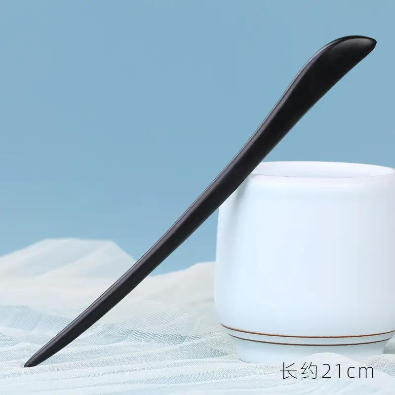 Elongated Hairpin with Dragon Design, 18cm, Matte Finish - Image 54