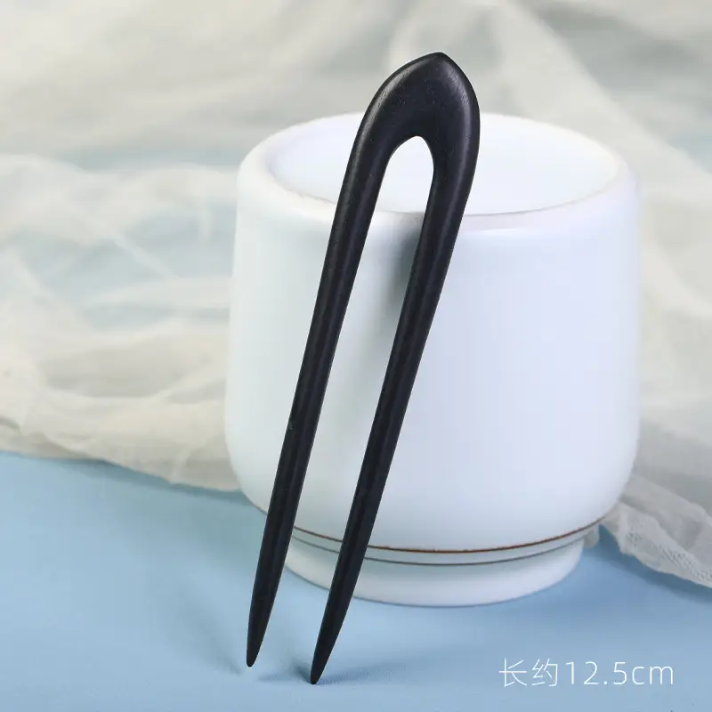 Elongated Hairpin with Dragon Design, 18cm, Matte Finish - Image 69