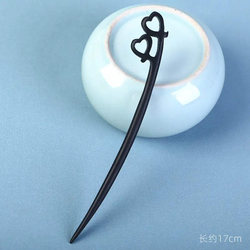 Elongated Hairpin with Dragon Design, 18cm, Matte Finish - Image 98