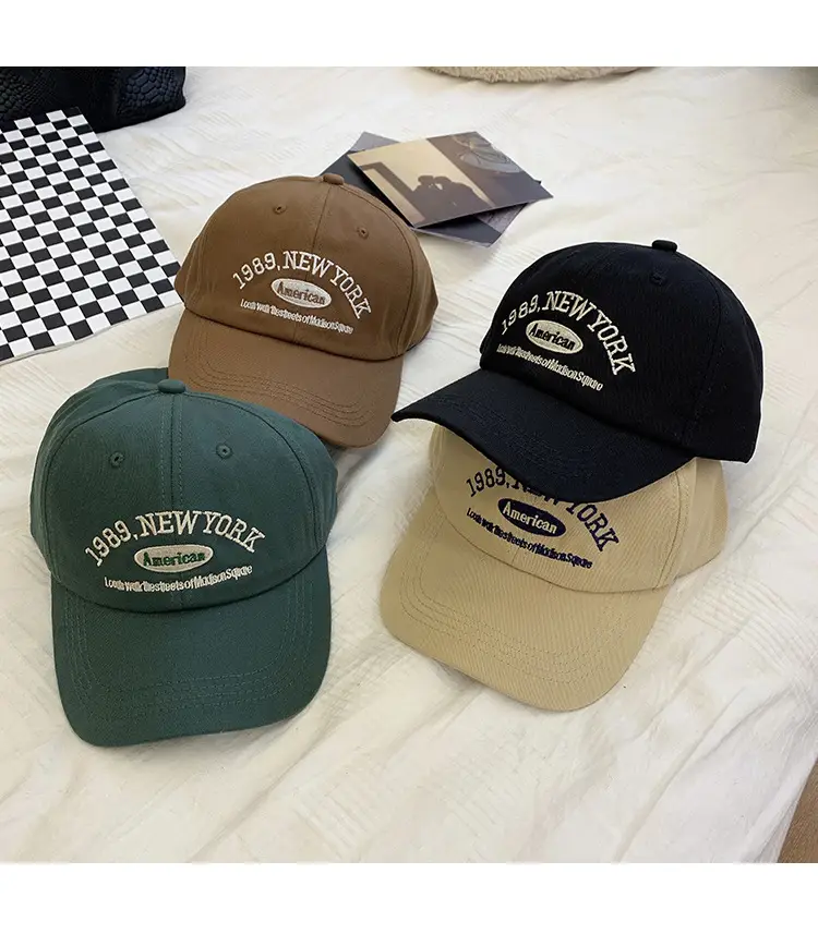 American Retro Black Embroidered Cap for Women — feature 10