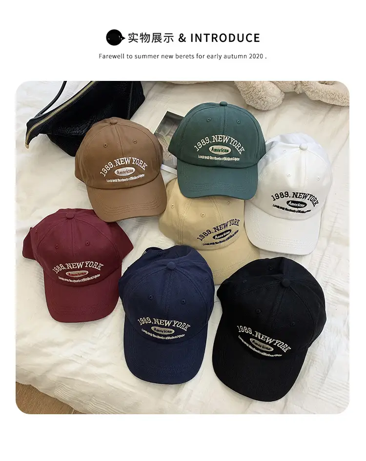 American Retro Black Embroidered Cap for Women — feature 9