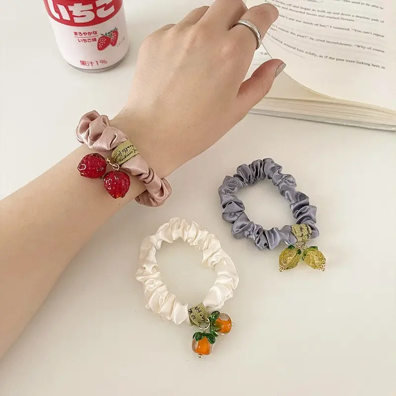 Women's Fruit Hair Tie with Bow for New Year - Image 6