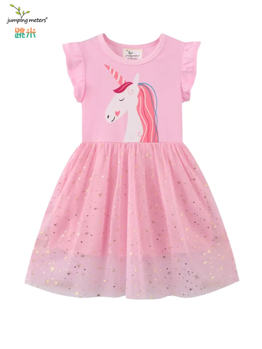 Pink Sparkly Skirted Dress for Girls 2025 - Image 6