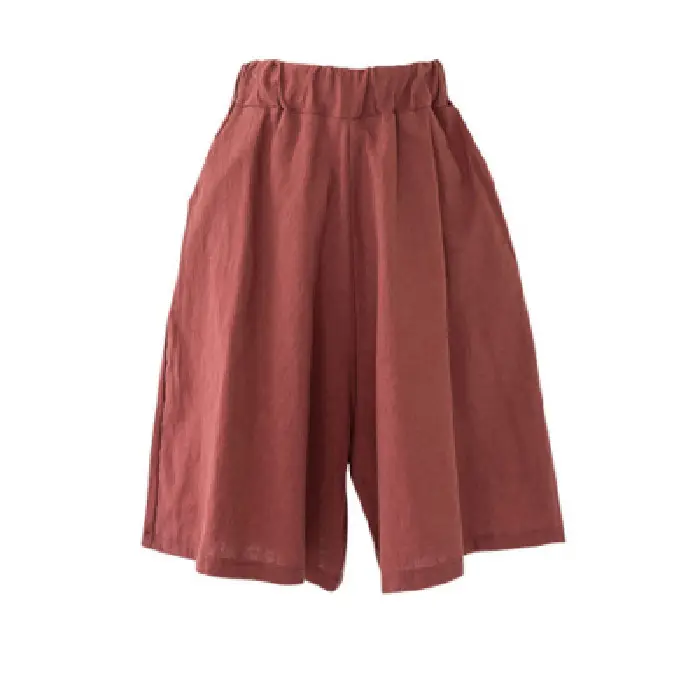 Women Navy Blue Cropped Shorts 2022 Summer - Image 5