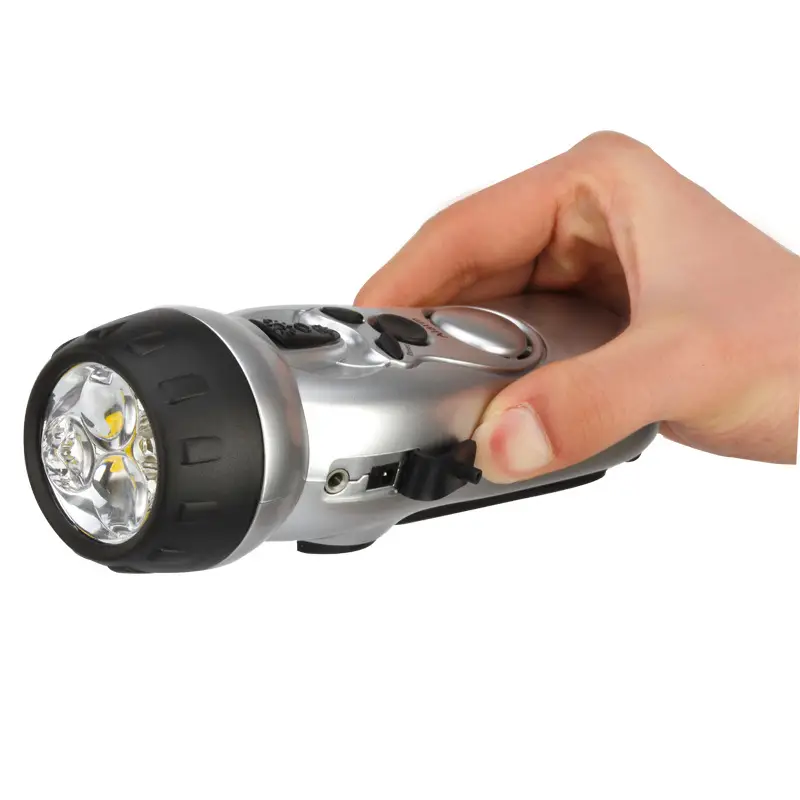 Shuoebo Multifunctional LED Emergency Light with Hand Cank & FM Audio - Image 6
