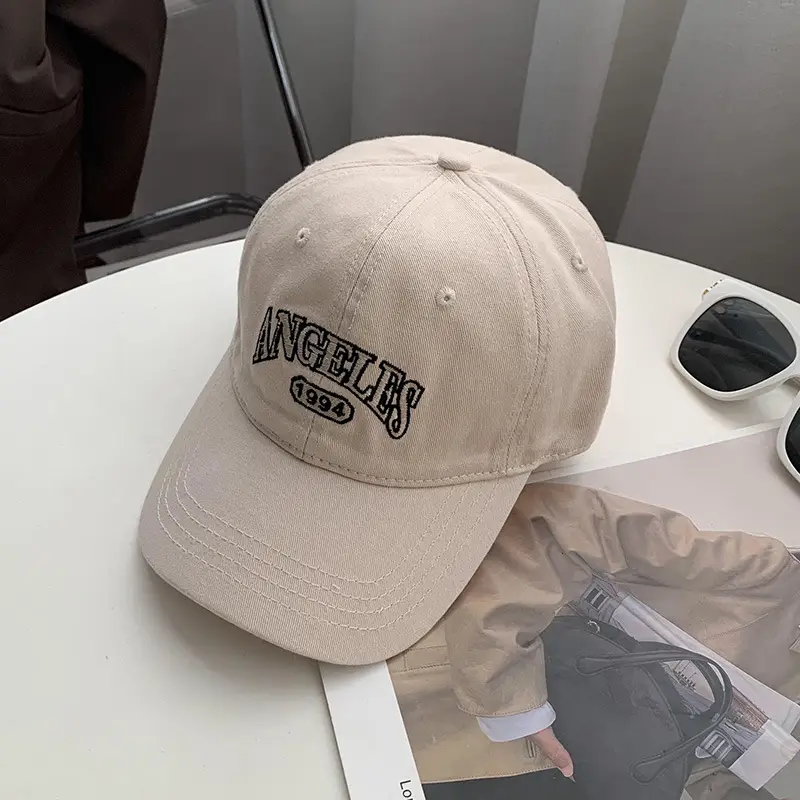 American Retro Letter Baseball Cap Women Face Small
