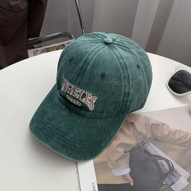 American Retro Letter Baseball Cap Women Face Small