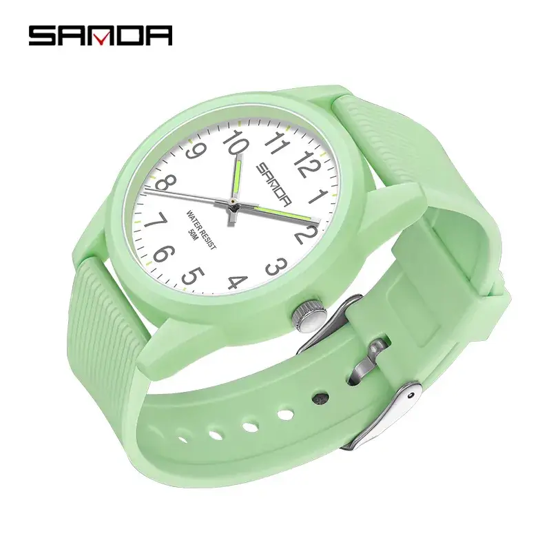 Sanda Black Quartz Couple Watch 100mm - Image 36