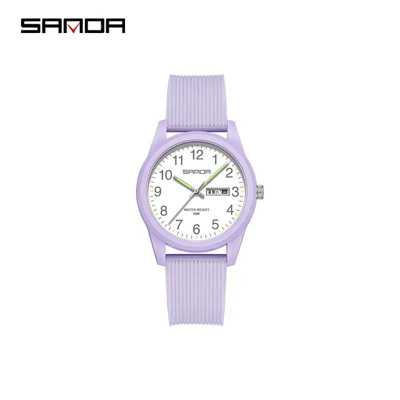 Sanda Black Quartz Couple Watch 100mm - Image 22