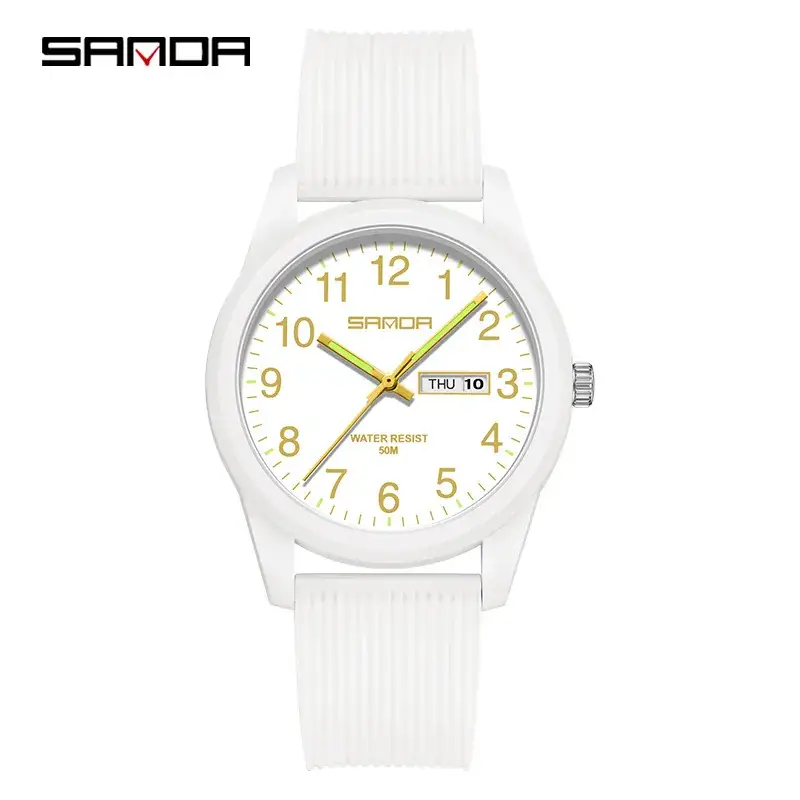 Sanda Black Quartz Couple Watch 100mm - Image 33