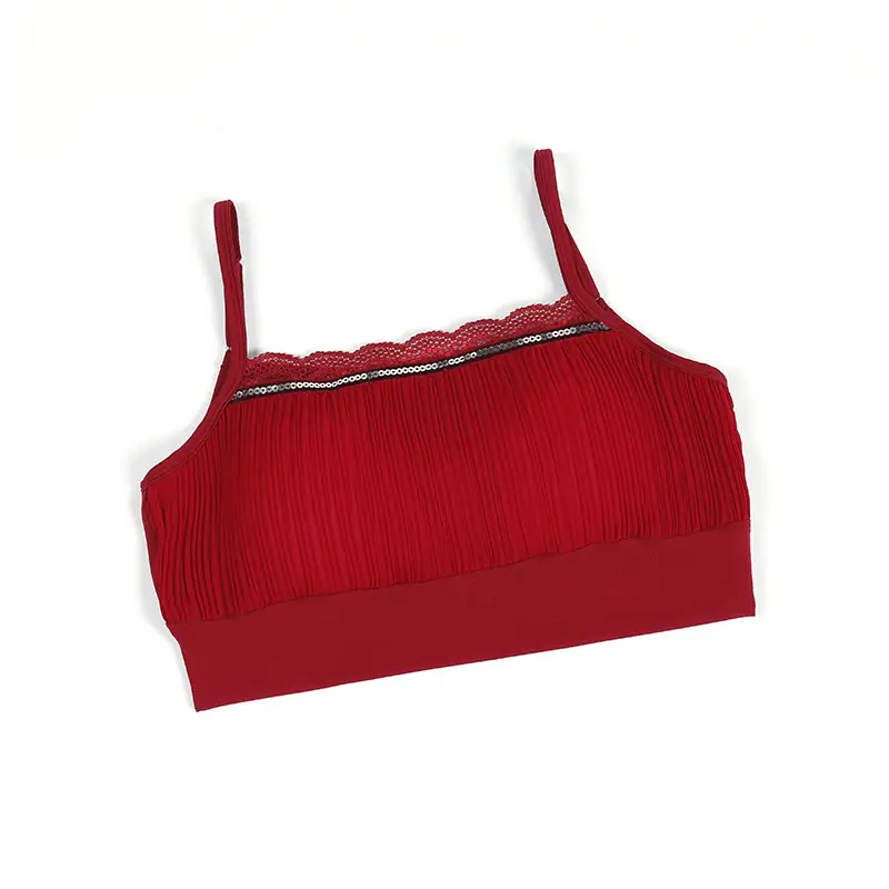 Red High-Elastic Camisole for Women 2026 Spring - Image 8