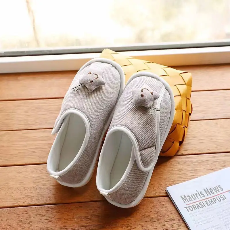 Yuezi Shoes Summer Thin Heel Cute Household Cotton Slippers Women's Indoor Postpartum Non-slip Spring and Summer Home Slippers