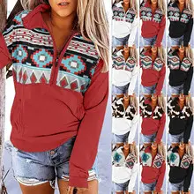2023 Cat Printed Sweatshirt for Women Black Round Neck — feature 21