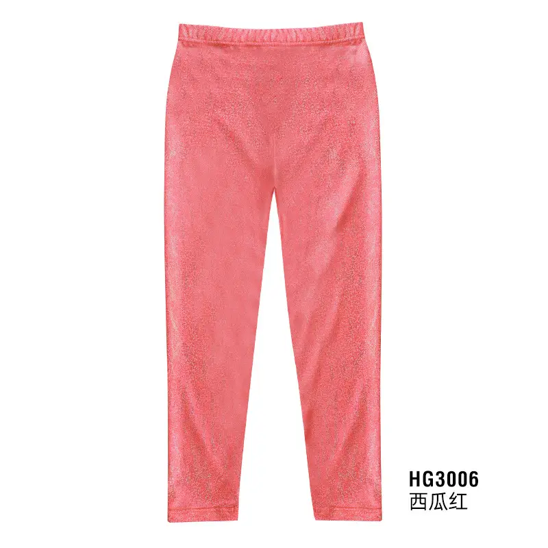 Gymnastics Pants Spring Autumn European American Girls Mermaid Tight Slim Children Color Fish Scale Leggings Spot Wholesale - Image 4