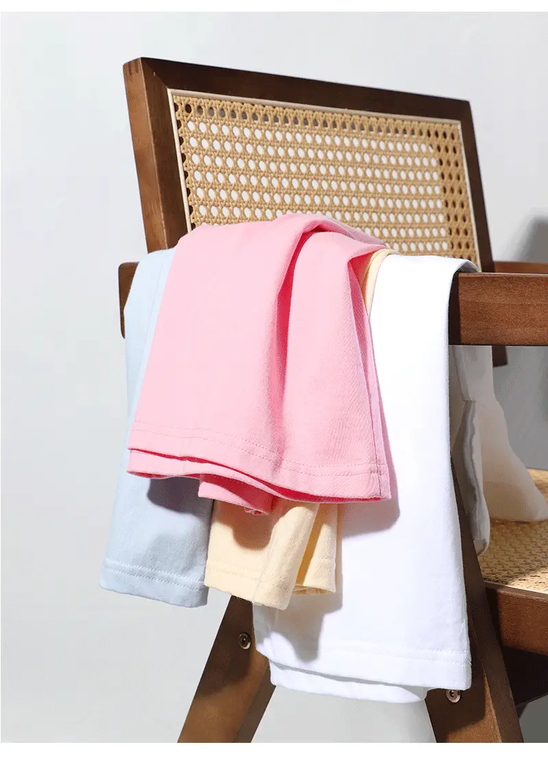 Men Pink Cotton T-Shirt 230g Crew Neck — feature 5