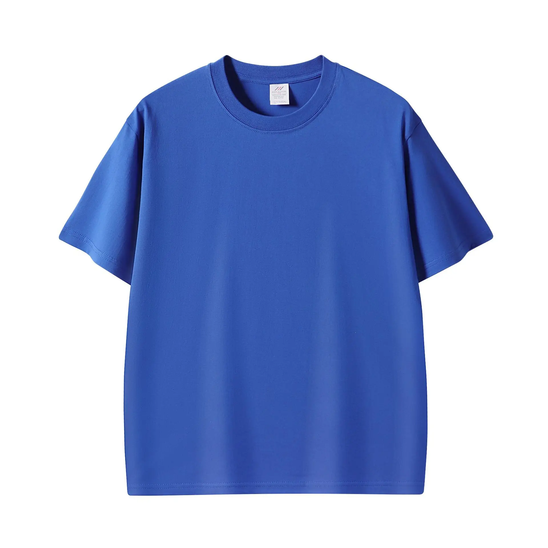Men Pink Cotton T-Shirt 230g Crew Neck