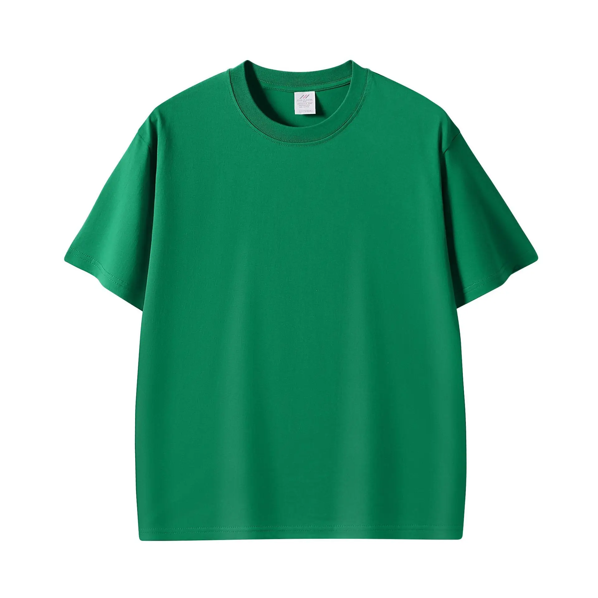 Men Pink Cotton T-Shirt 230g Crew Neck