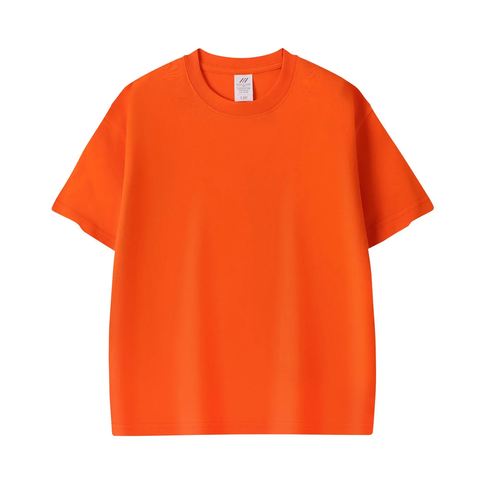Men Pink Cotton T-Shirt 230g Crew Neck