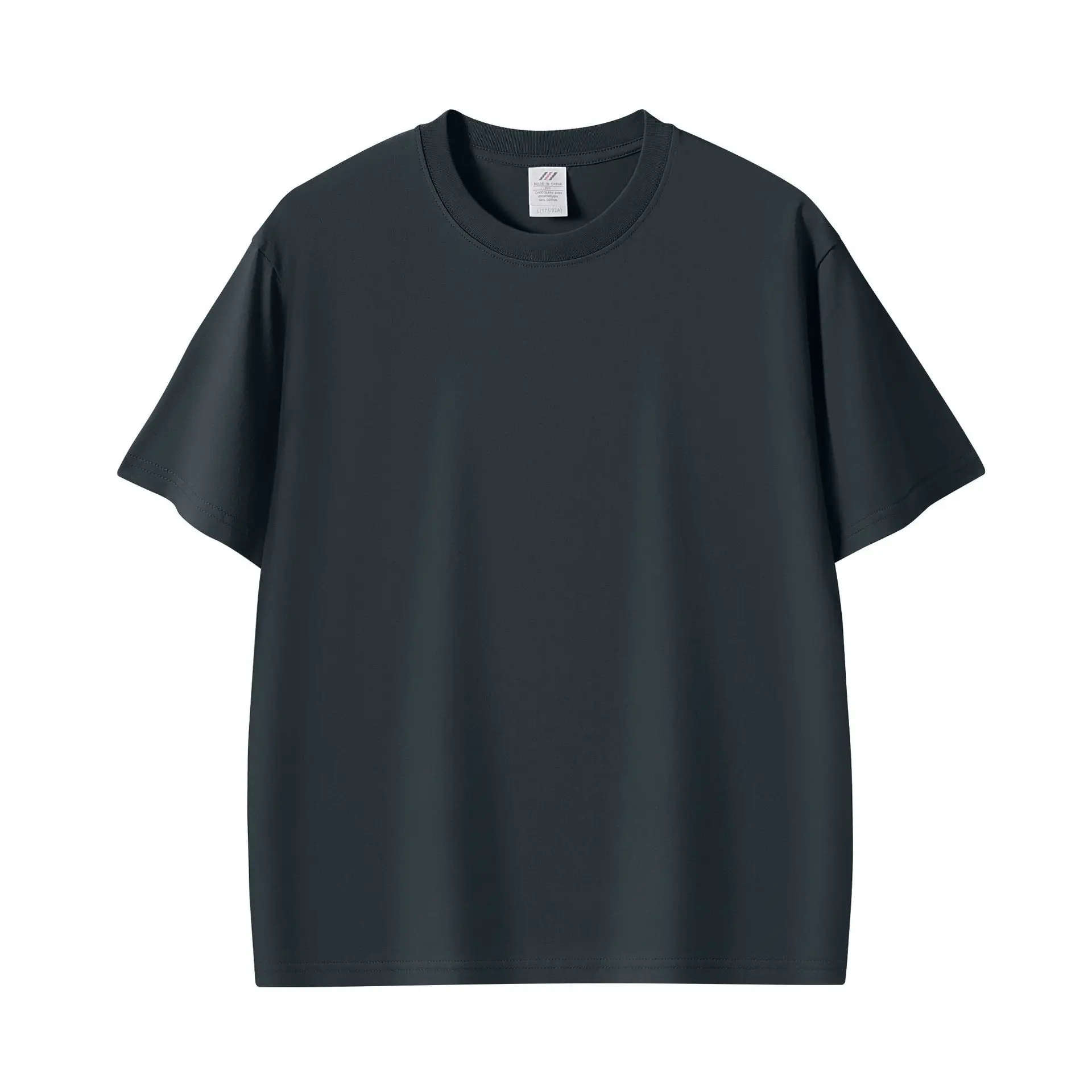 Men Pink Cotton T-Shirt 230g Crew Neck