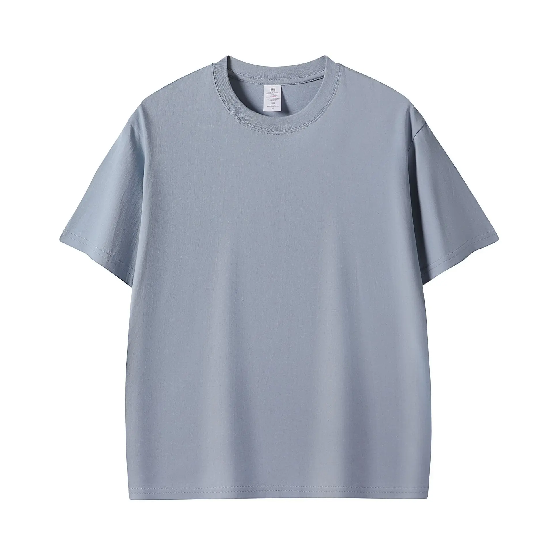Men Pink Cotton T-Shirt 230g Crew Neck