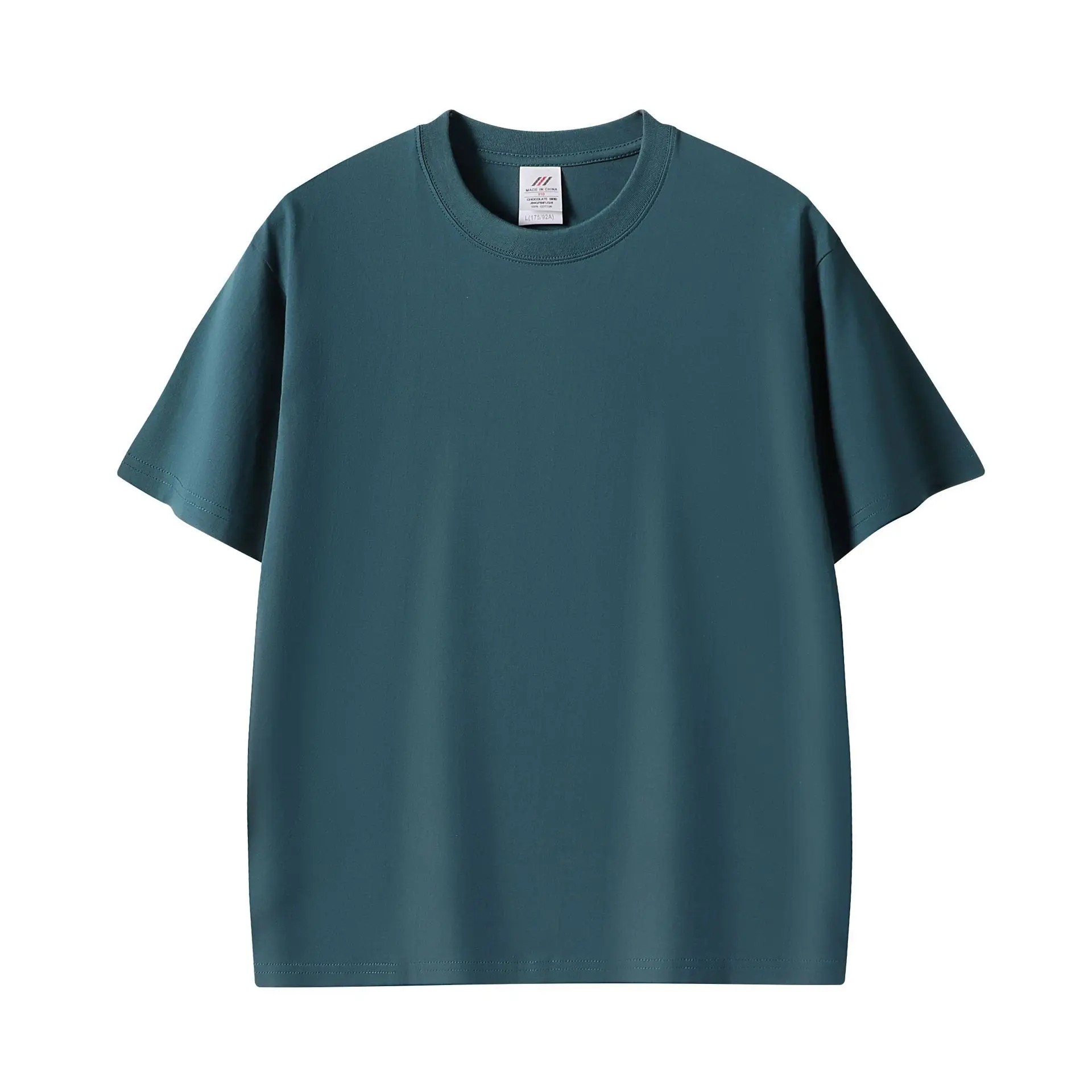 Men Pink Cotton T-Shirt 230g Crew Neck