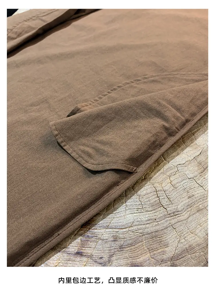 Women Cotton Linen Long Dress Pink Loose Fit Casual — feature 26