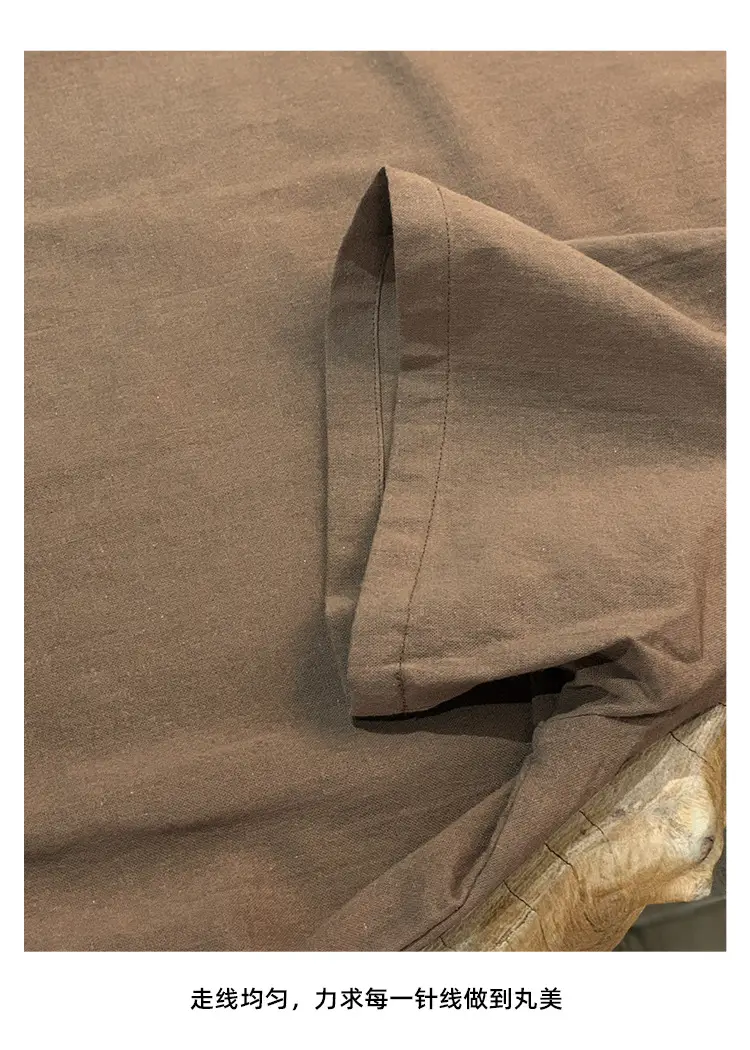 Women Cotton Linen Long Dress Pink Loose Fit Casual — feature 27