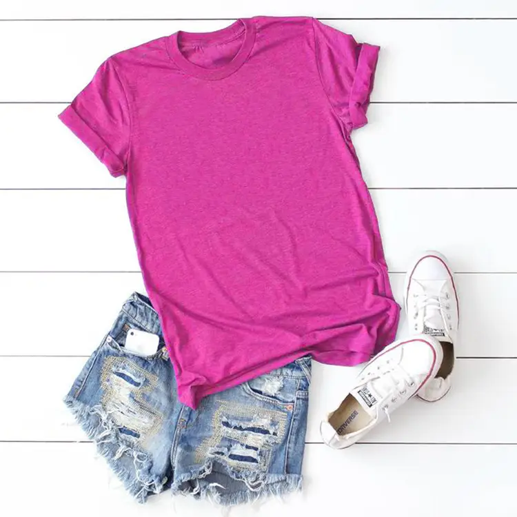 Pink Short Sleeve T-Shirt for Men Women Loose Fit - Image 11