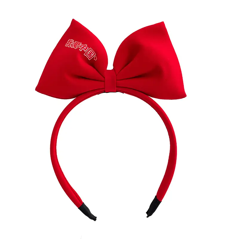 Red Bowknot Headband for Girls Korean Style