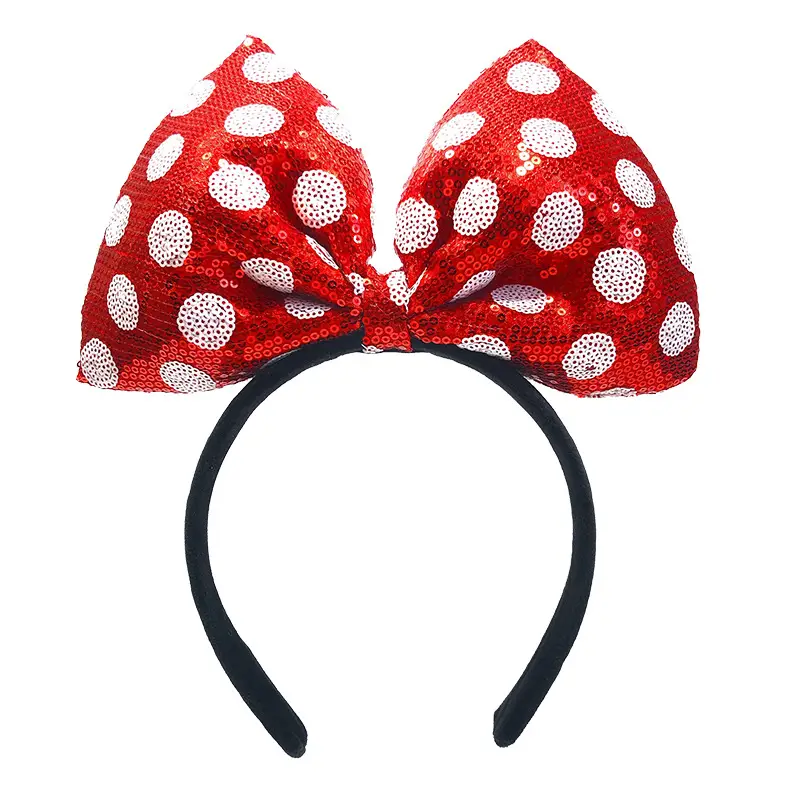 Red Bowknot Headband for Girls Korean Style