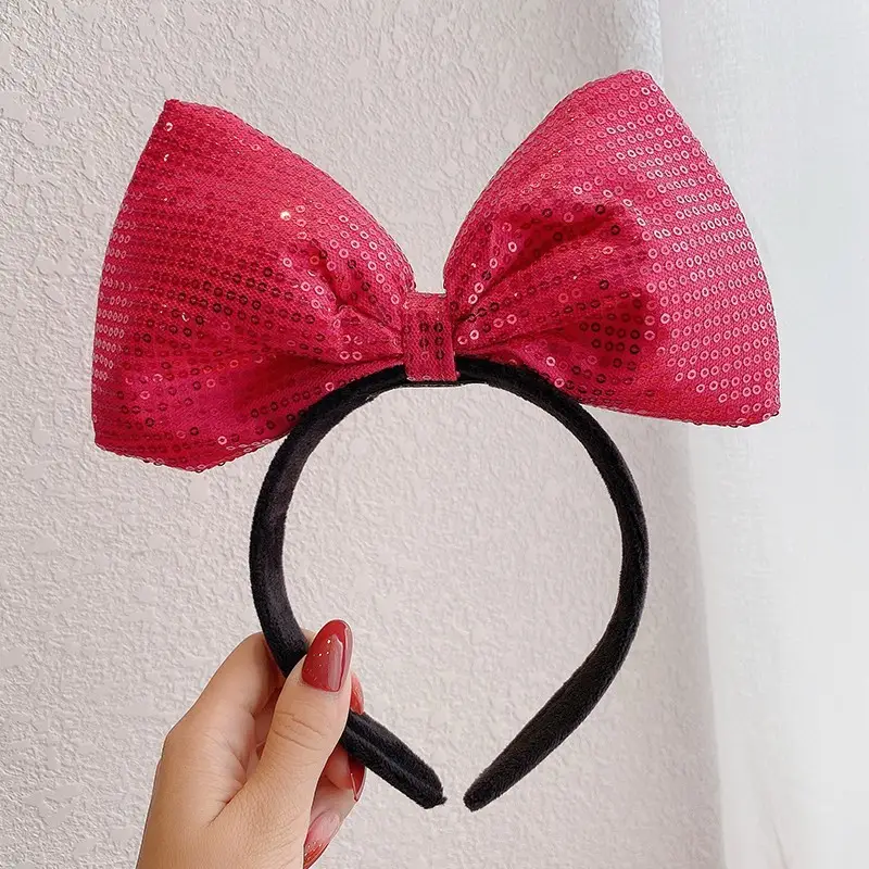 Red Bowknot Headband for Girls Korean Style