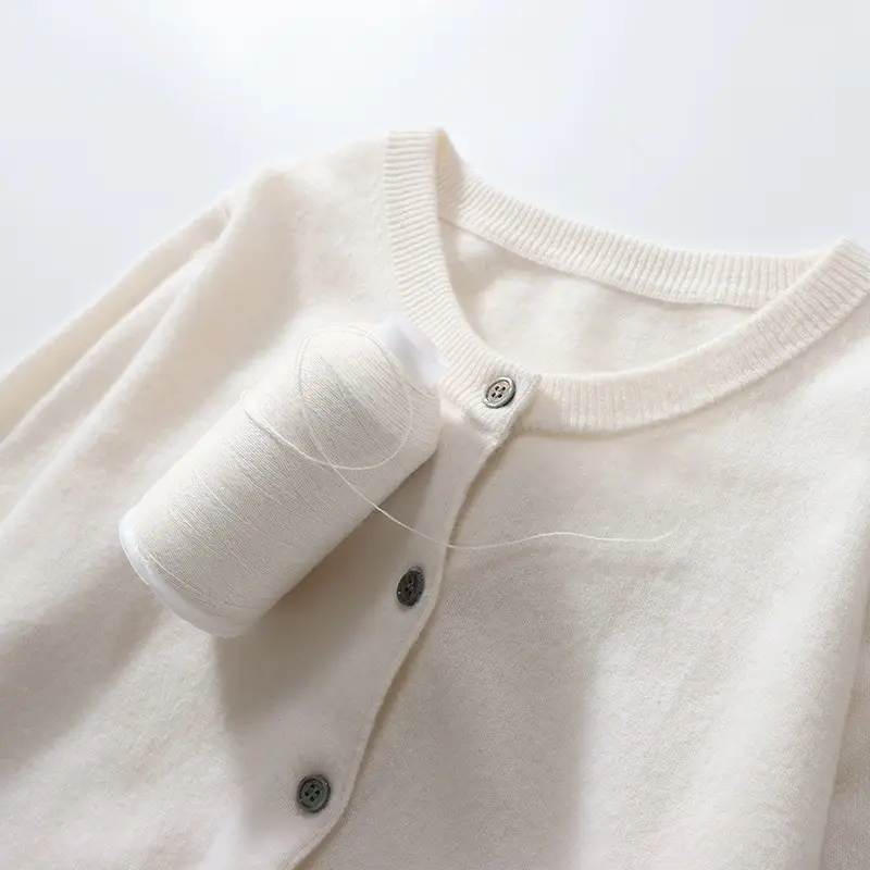 Women's Grey Knitted Cardigan Long Sleeve Plus Size - Image 18